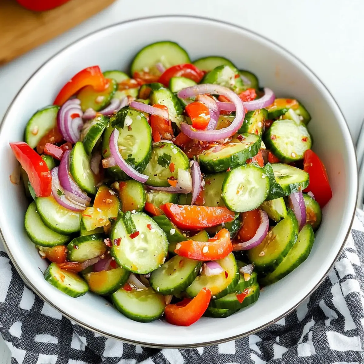 Gurken- und Paprika-Salat für den perfekten Sommer