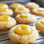 Zitronen-Daumenabdruckkekse