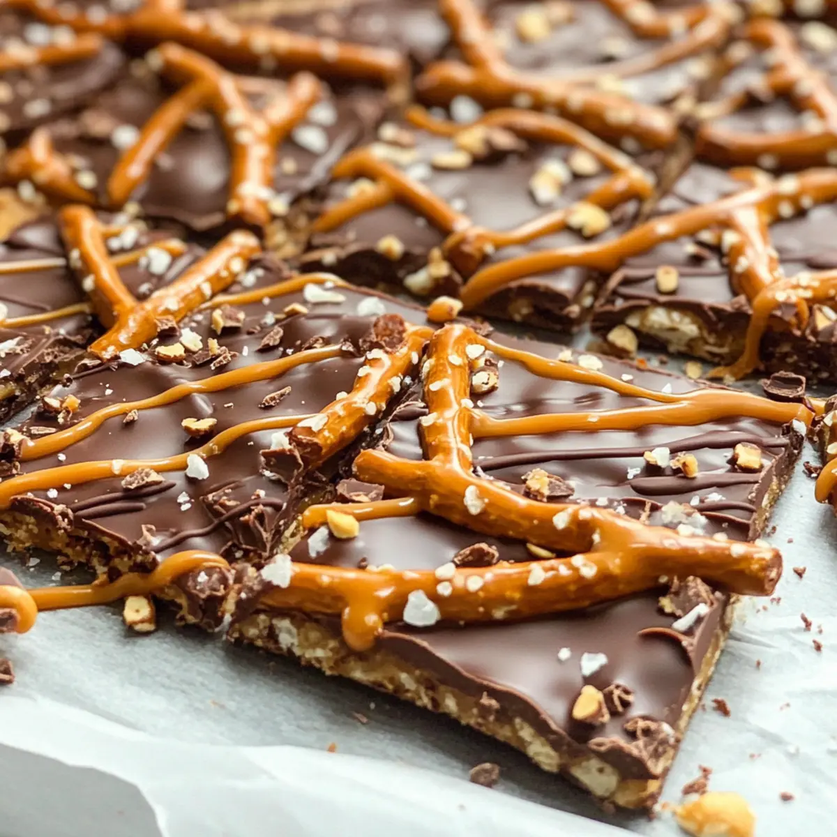 Gesalzener Karamellbrezelbark – Süß und salzig genießen