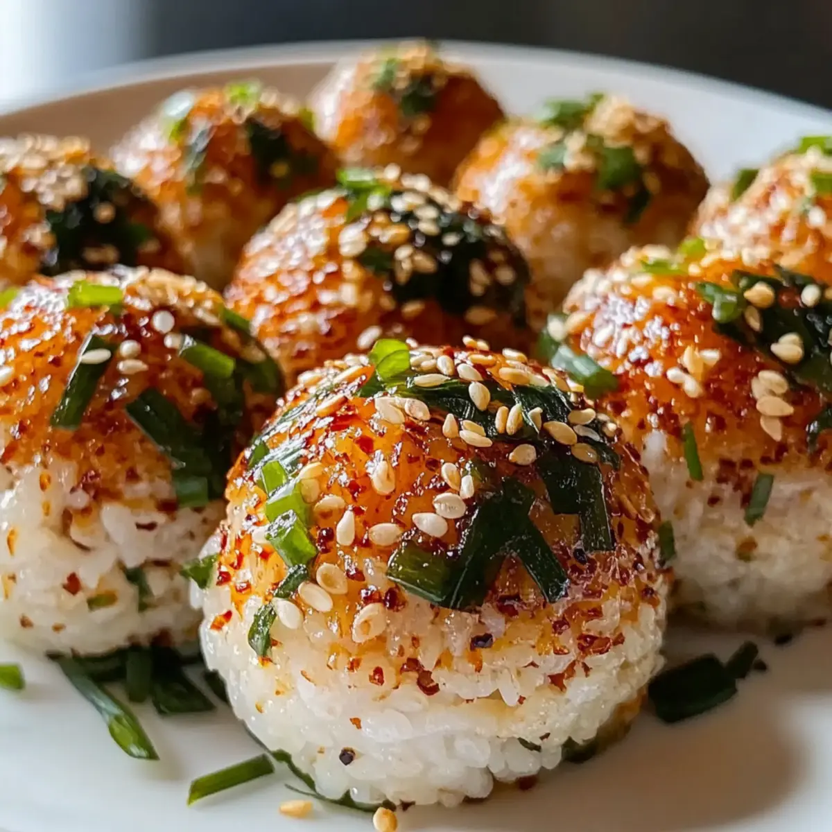 Würzige koreanische Thunfisch-Reisbällchen für jeden Snack