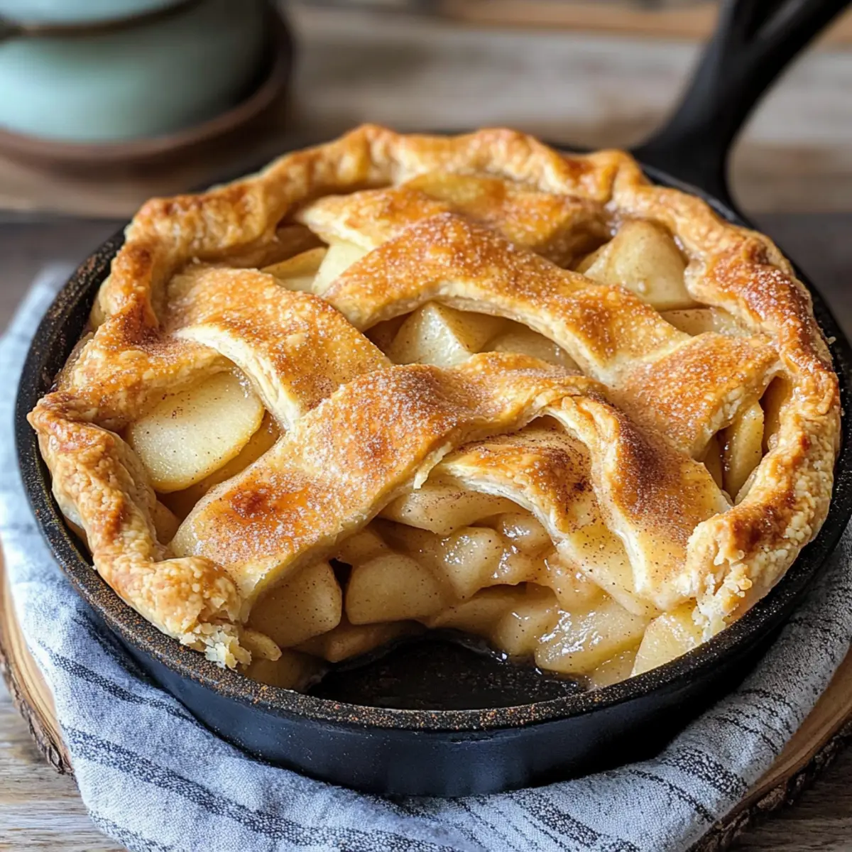 Eisenpfannen Apfelkuchen ganz einfach genießen