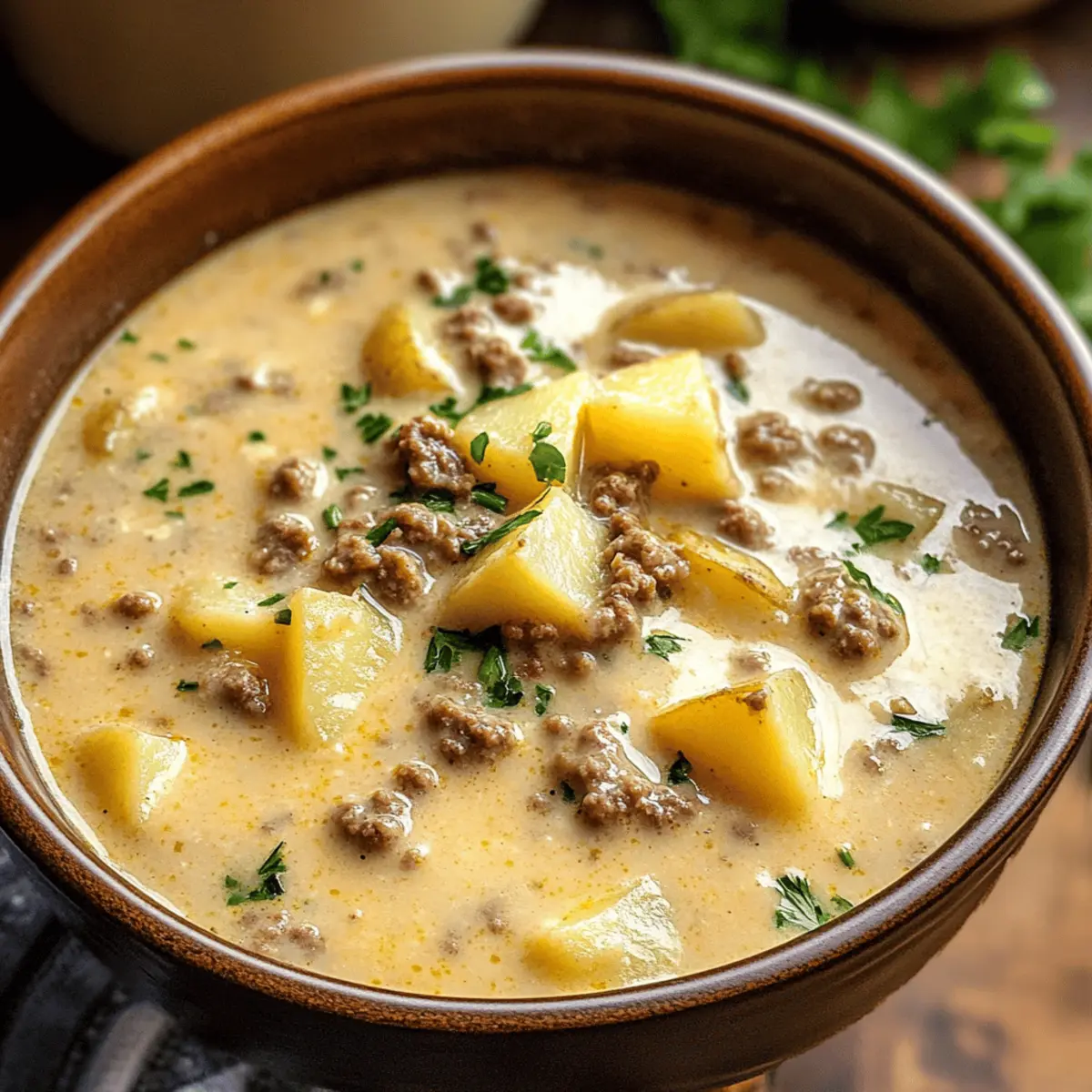 Cremige Hamburger Kartoffelsuppe für die ganze Familie