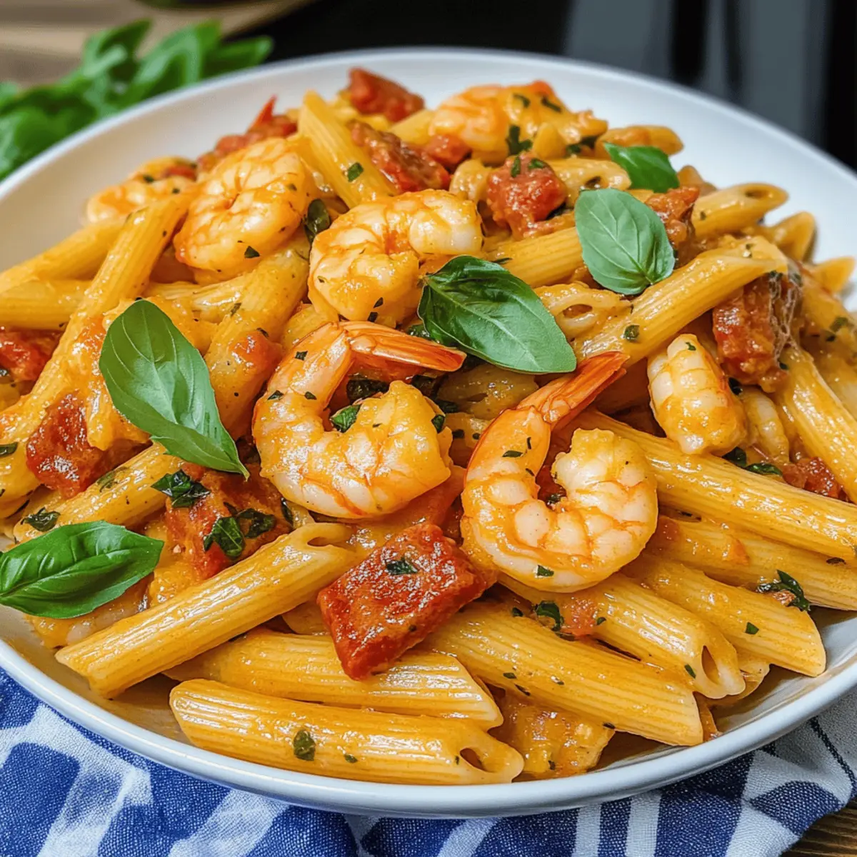 Chorizo und Garnelen Pasta in 20 Minuten genießen