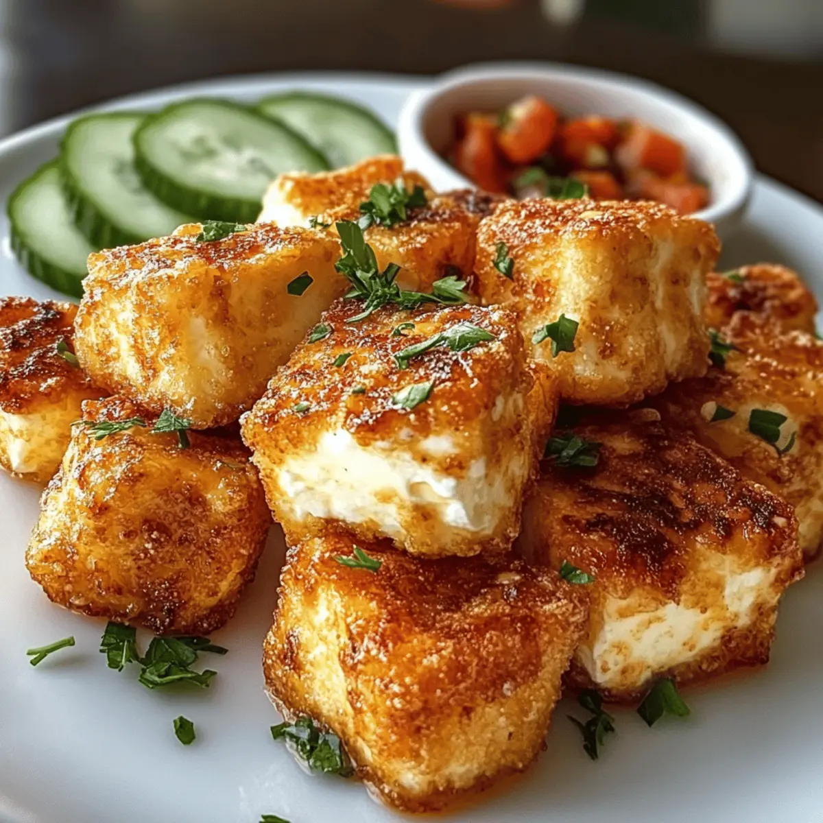 Crispy Feta aus dem Airfryer für Perfekte Snacks