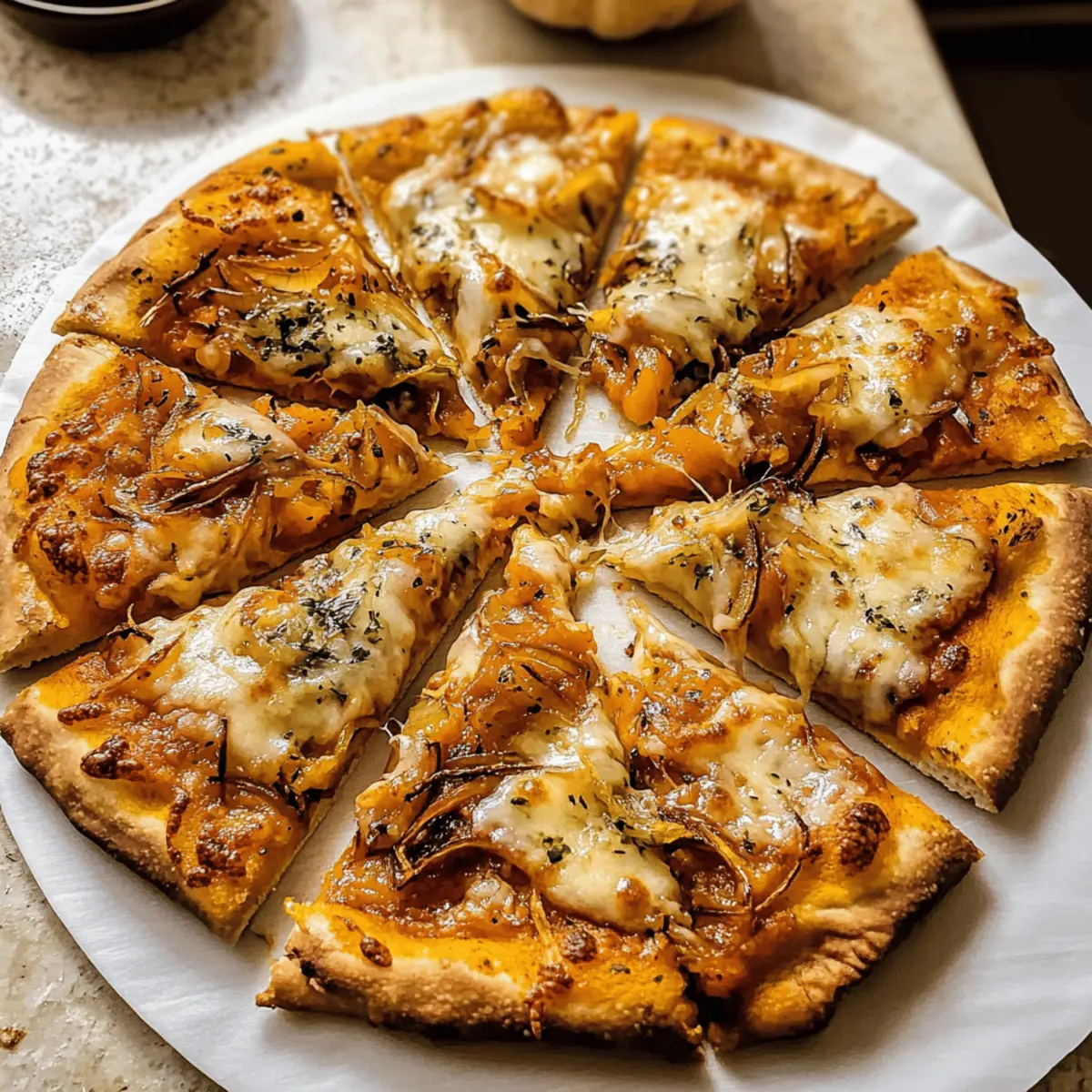 Kürbis-Gouda-Pizza mit 5 Zutaten