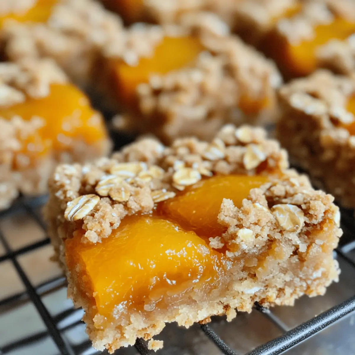 Aprikosen Haferflocken Krumble Riegel