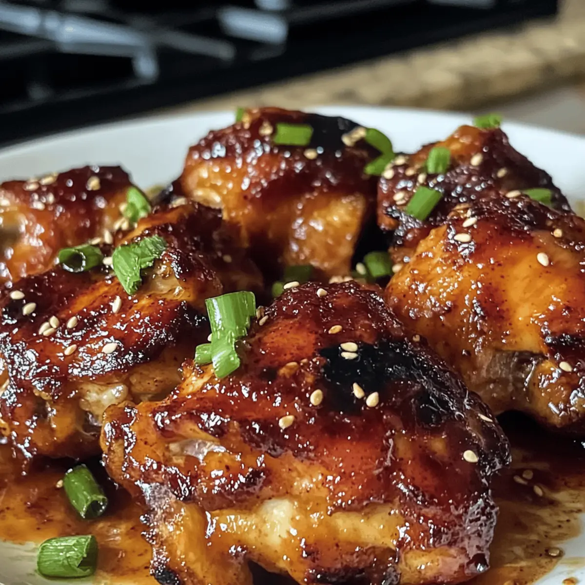 Gochujang Miso Hähnchenschenkel für jeden Tag