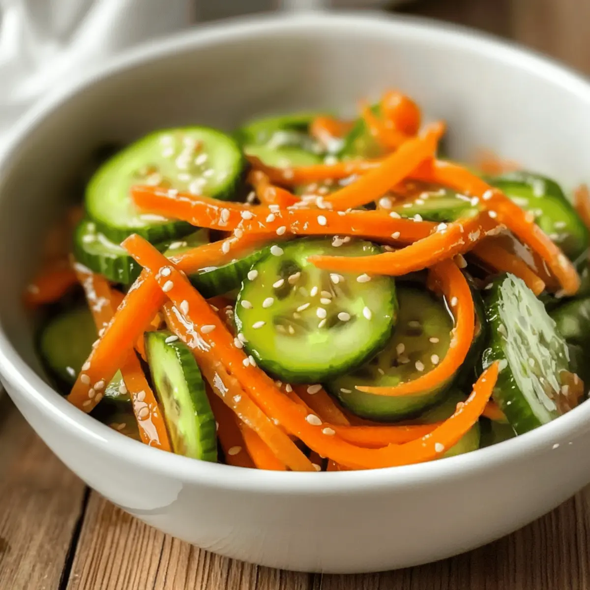 Frischer Cucumber Carrot Salad für deinen Sommer inspiração