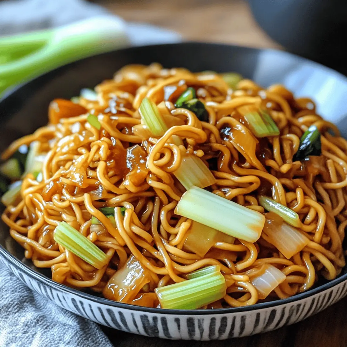 Schnelle Panda Express Chow Mein für zu Hause