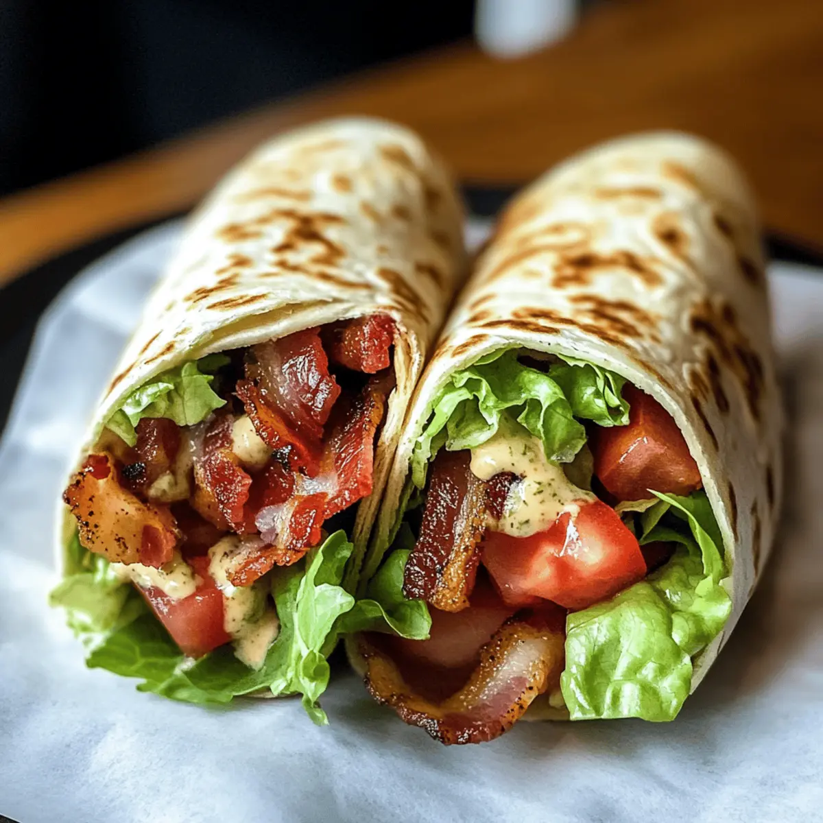 Gourmet BLT Wraps mit geheimer Sauce