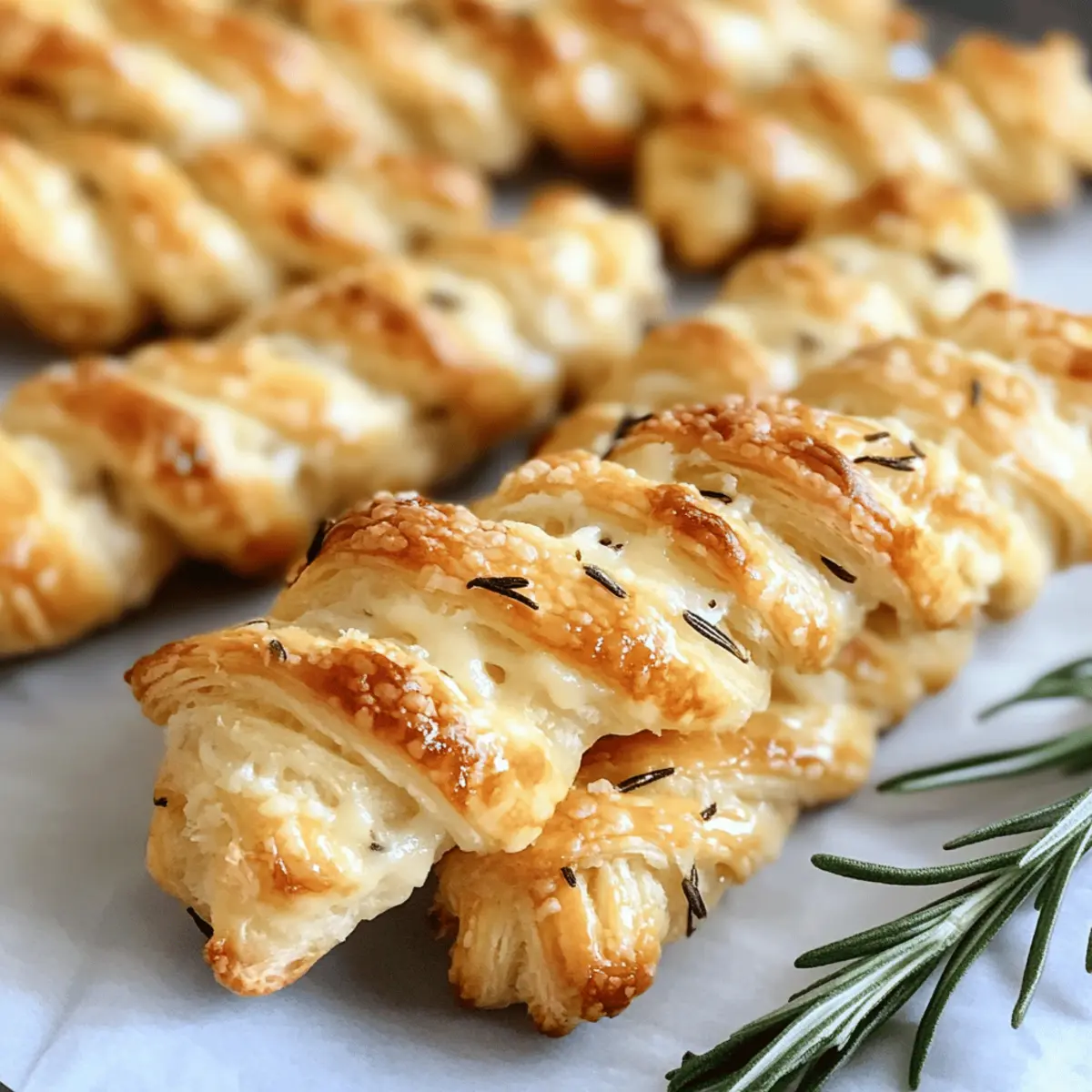 Crispy Rosemary Cheese Twists