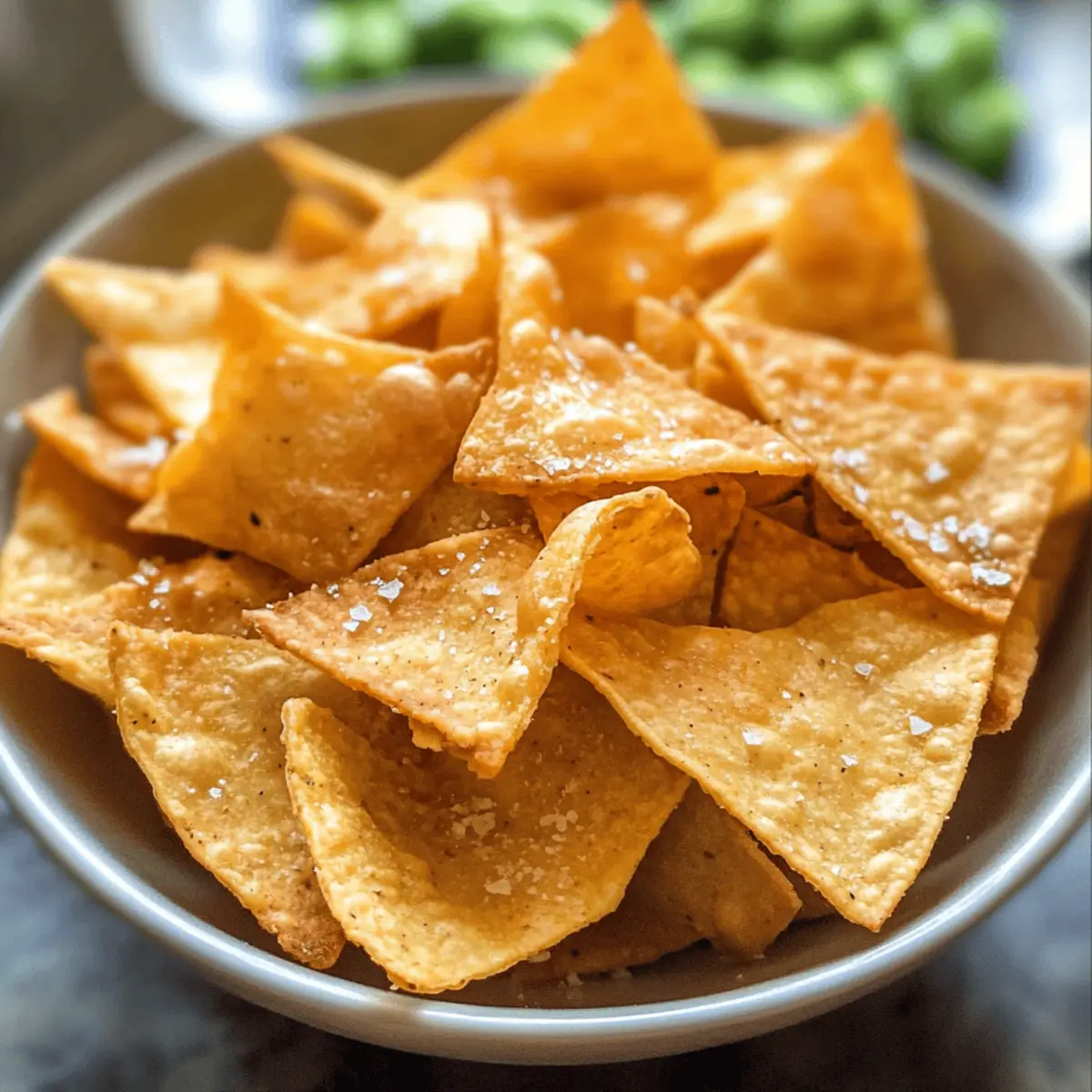 Krosse Keto Tortilla Chips aus der Heißluftfritteuse