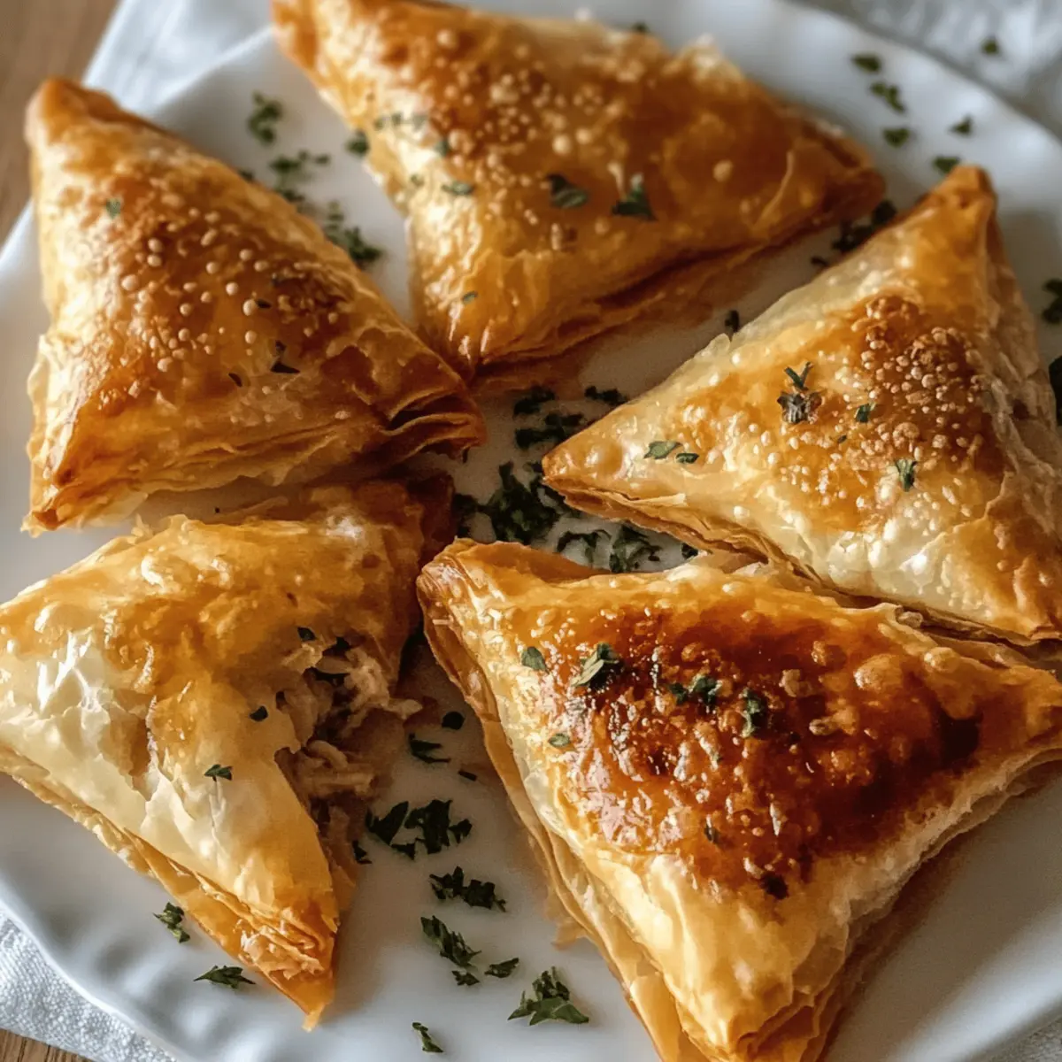 Köstliche marokkanische Hähnchen-Briouats