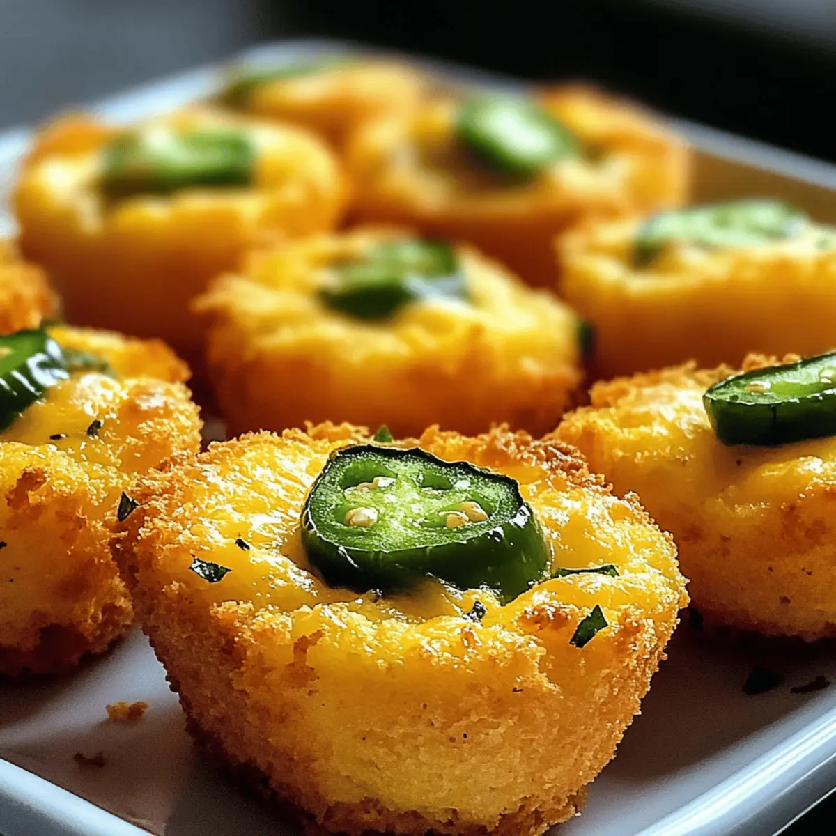 Würzige Jalapeño-Cornbread-Poppers für jede Party