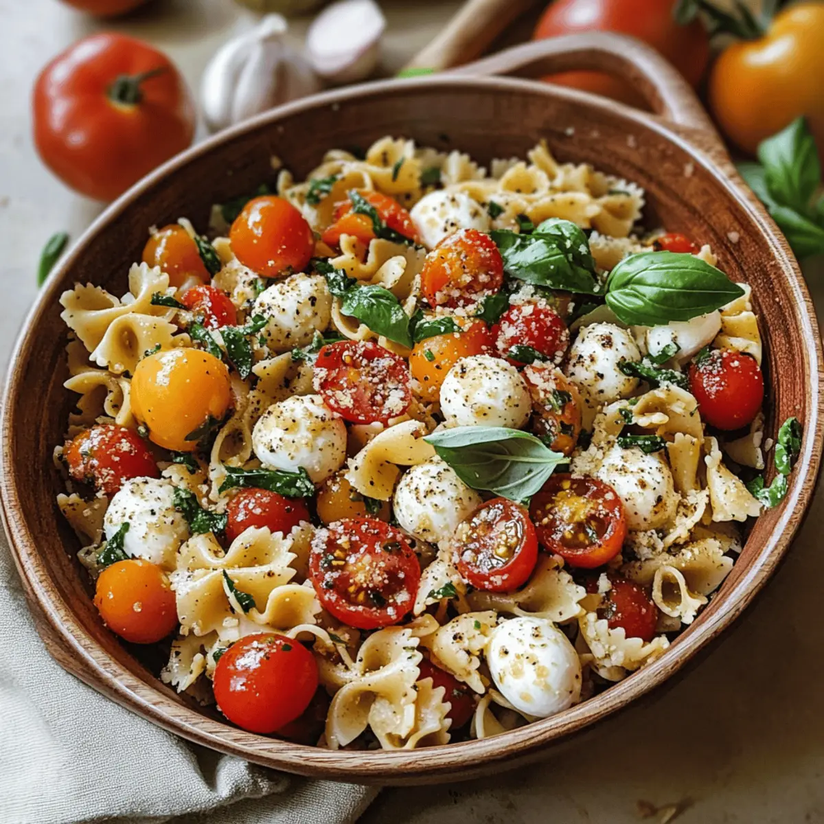 Bruschetta Pasta Salat in 30 Minuten genießen