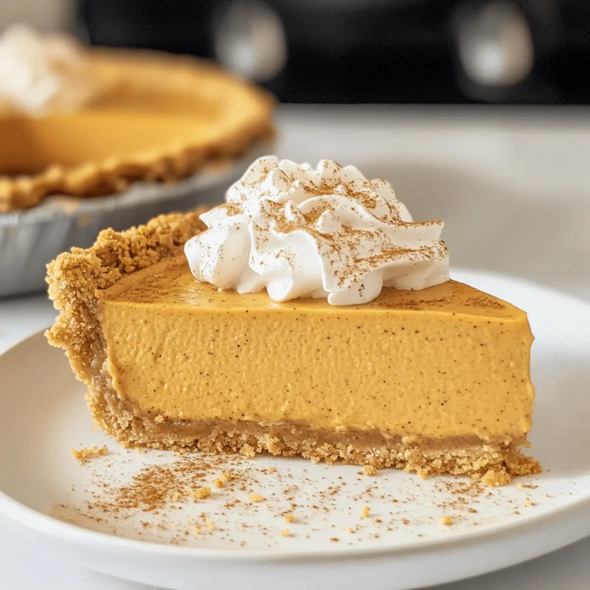 No-Bake Marshmallow Kürbiskuchen für Thanksgiving