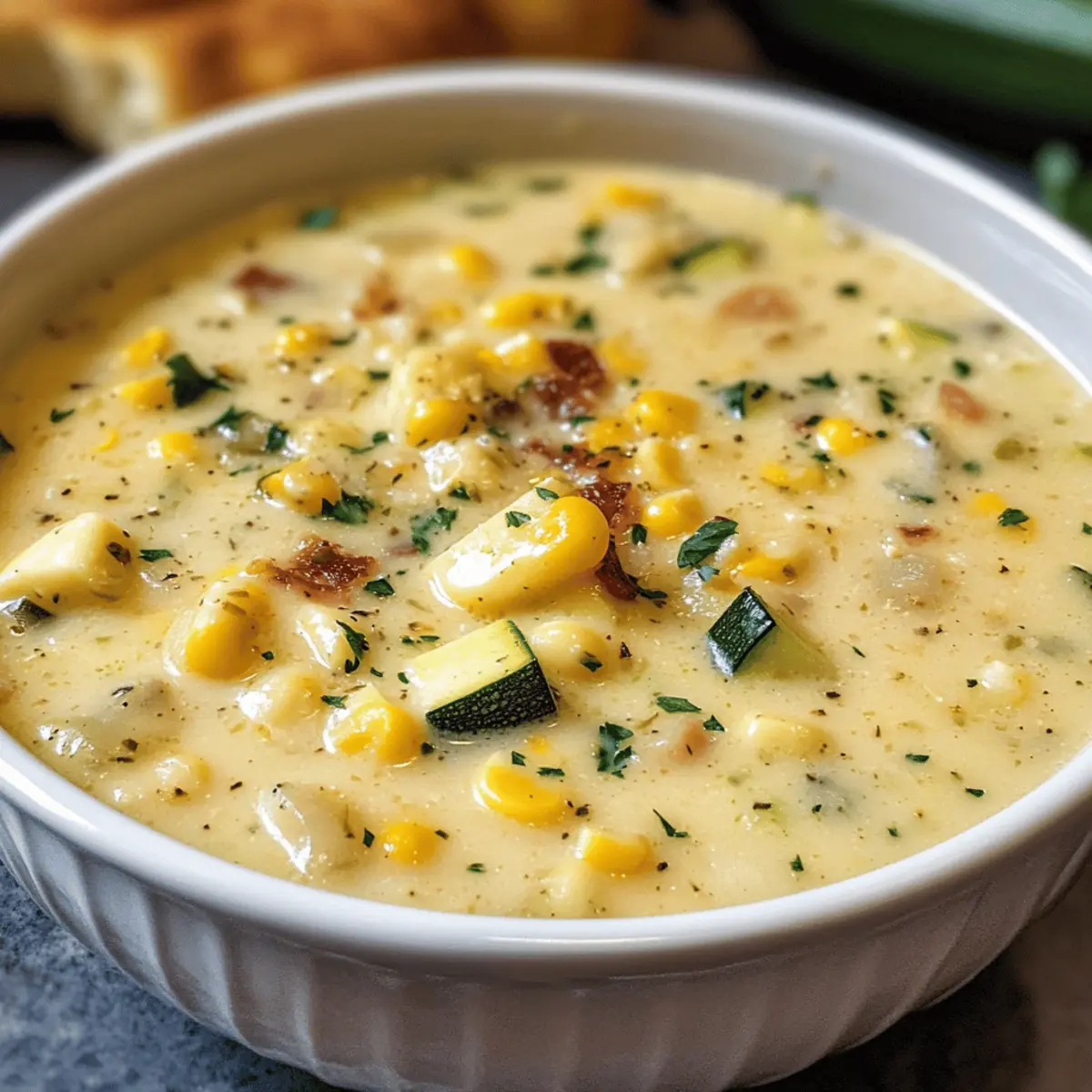 Cremige Sommermaiskartoffelsuppe