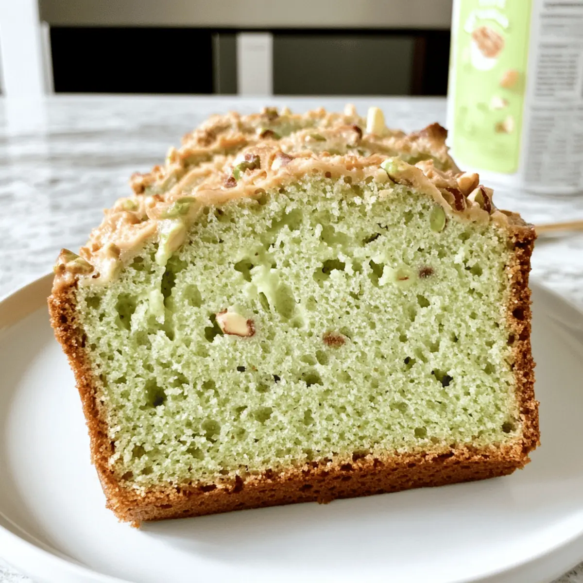 Pistazienpuddingbrot ganz einfach selbst gemacht