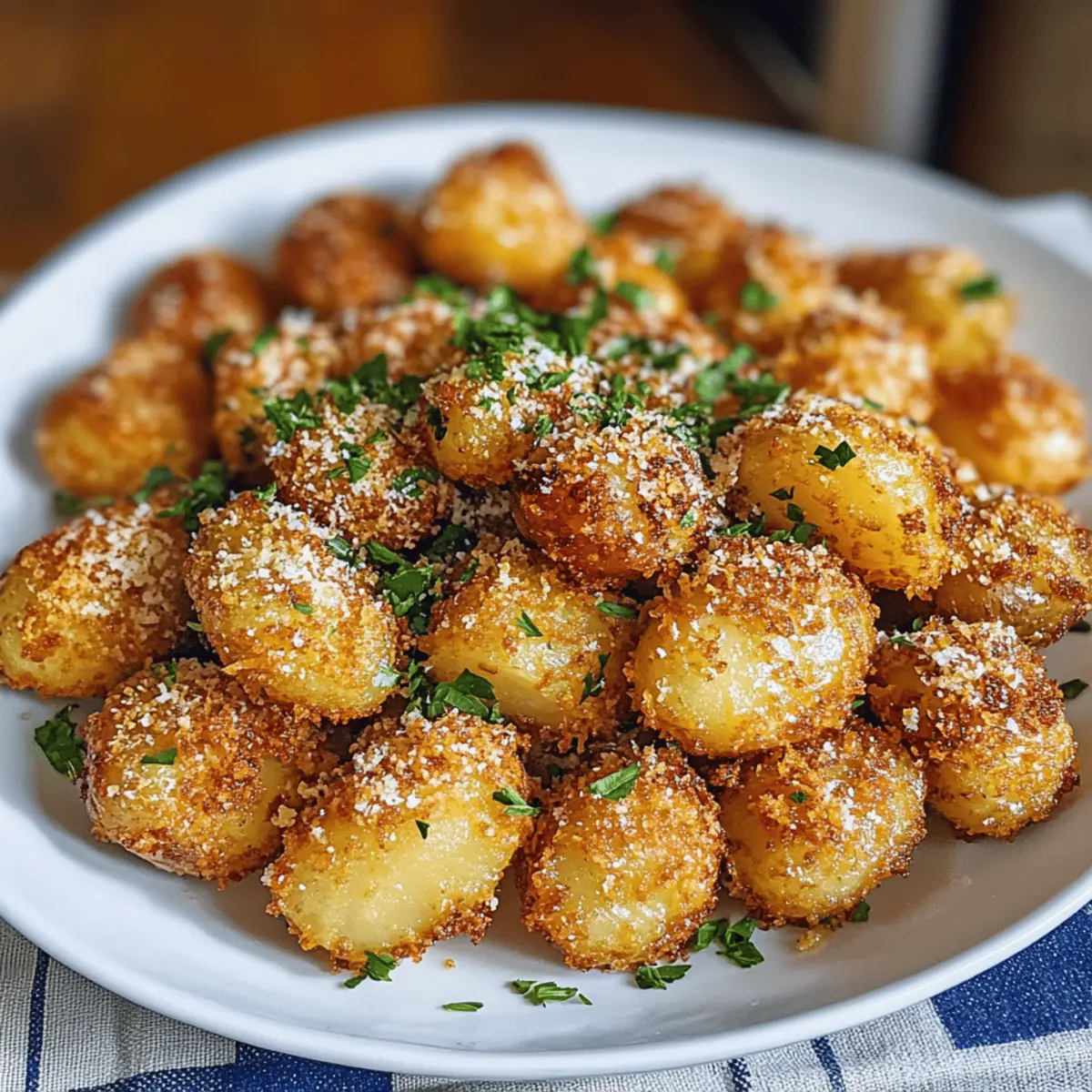 Crispy Parmesan Kartoffeln mit knuspriger Kruste