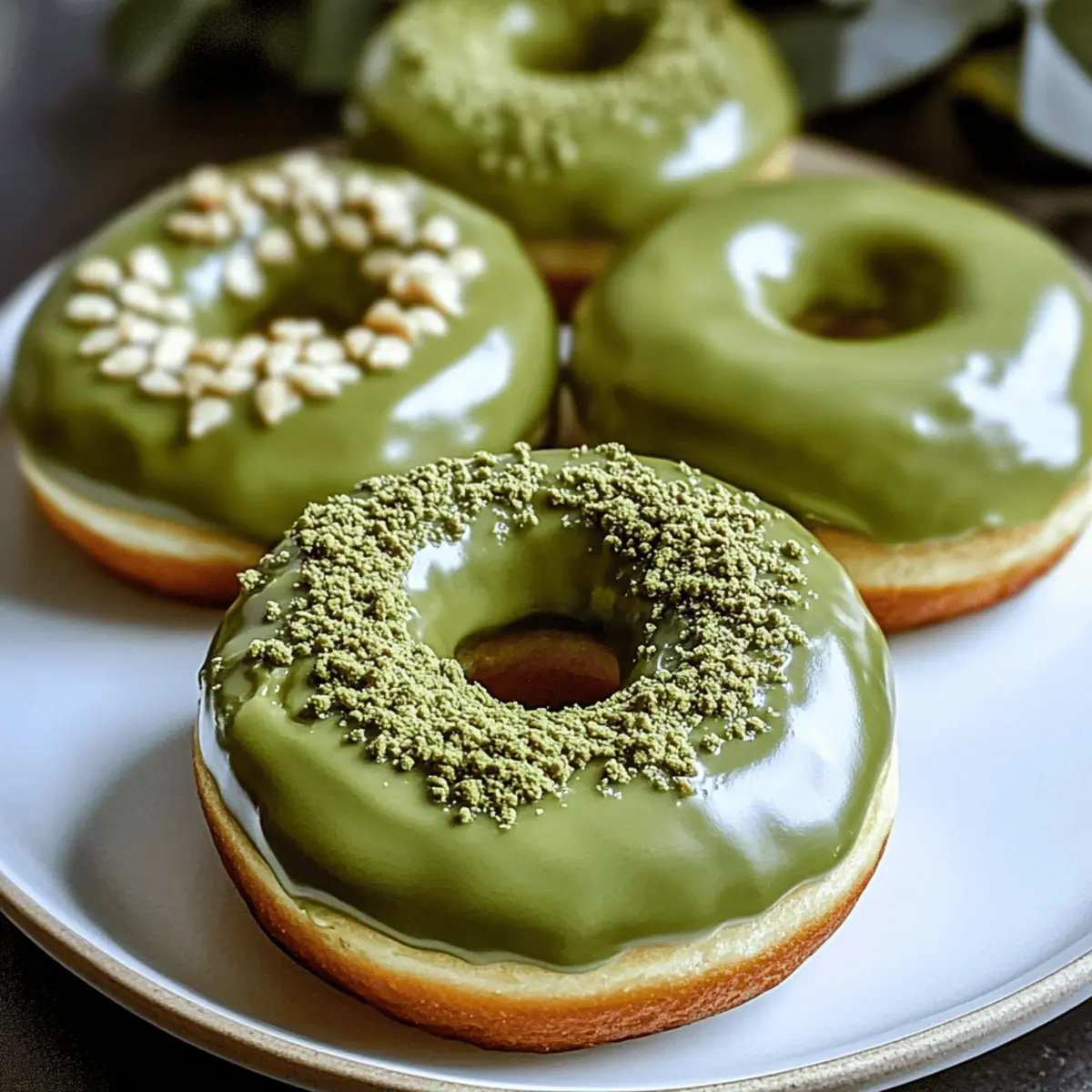 Vegan Matcha Donuts für das perfekte Frühstück
