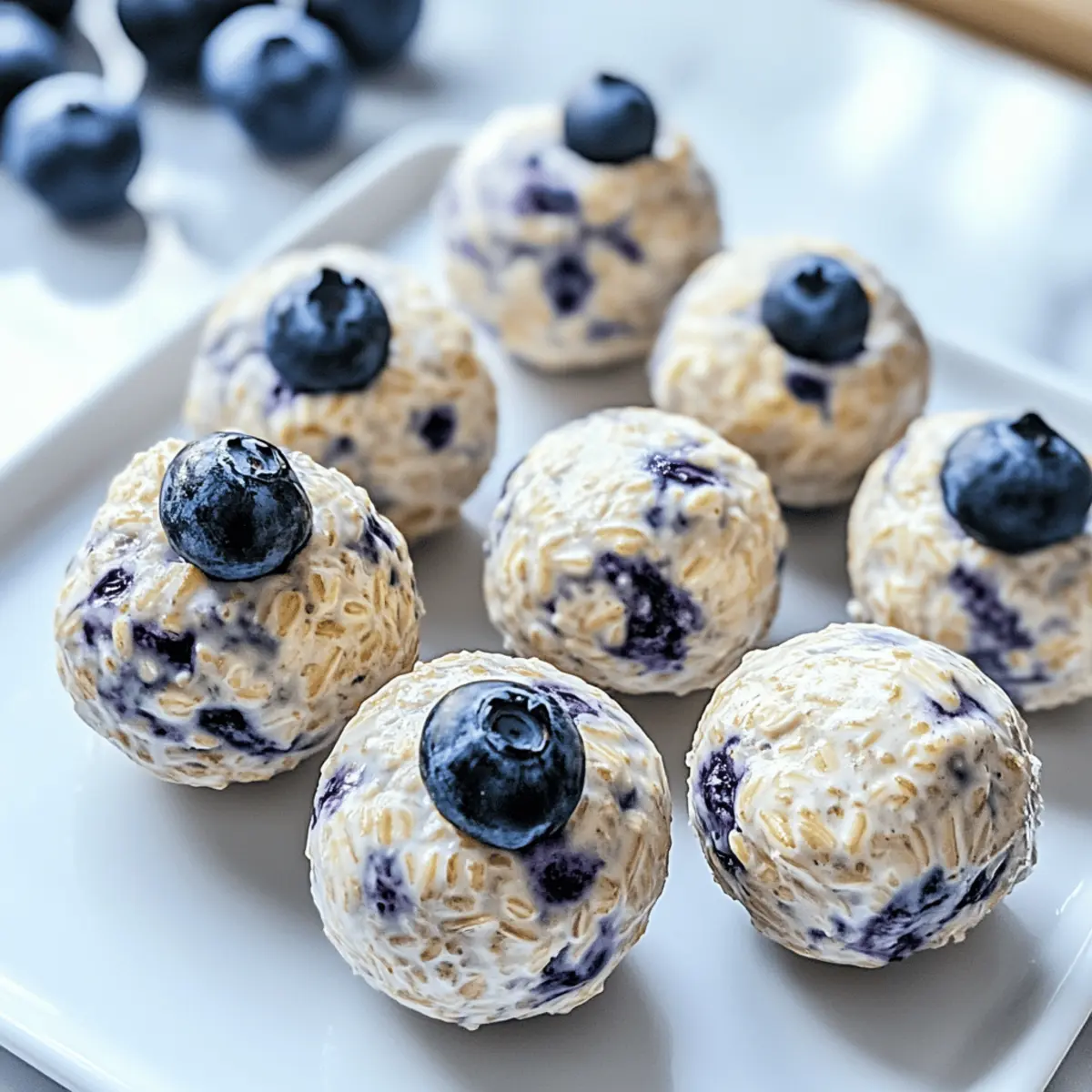 Blaues Käsekuchen Protein-Bites zum Nachmachen