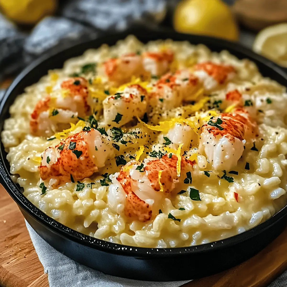 Lemon Butter Lobster Risotto für den perfekten Genuss