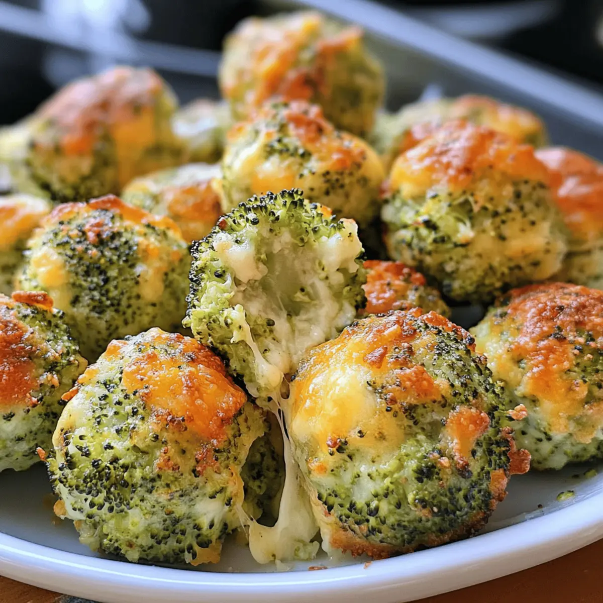 Der Ausgang: Krosse Brokkoli Käsebällchen für Snacks