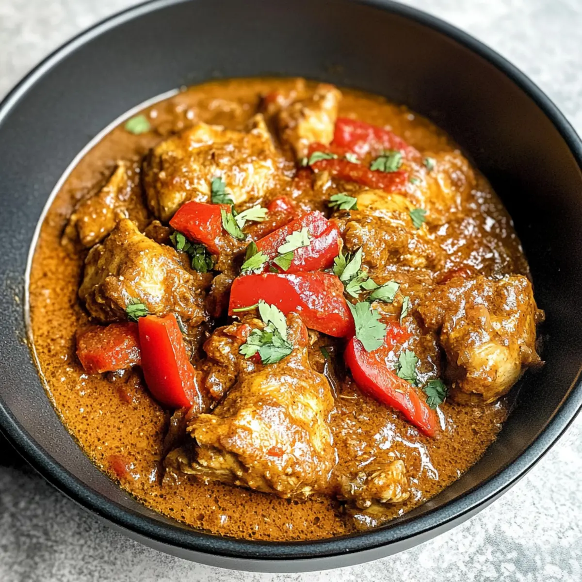 Afrikanischer Hühnchen-Erdnuss-Eintopf für herzhaften Genuss