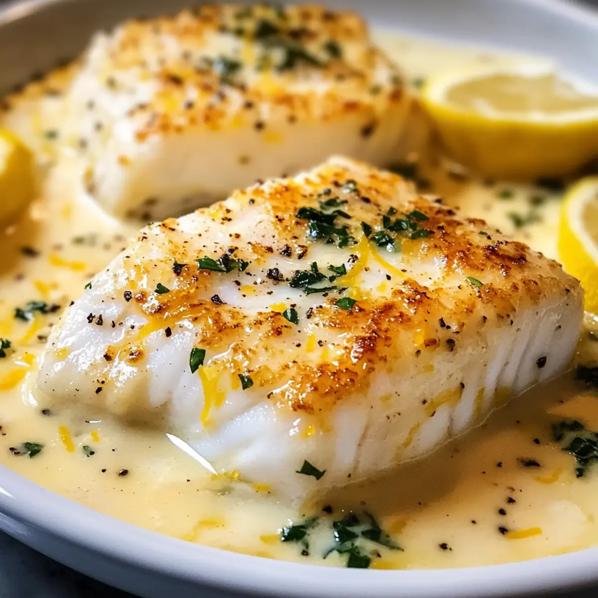Gebratener Kabeljau in Kokosnuss-Zitronen-Creme lecker und gesund