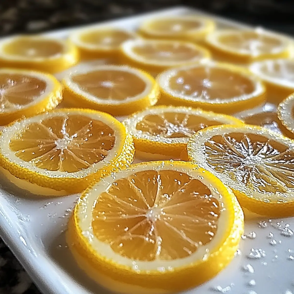 Zuckerierte Zitronenscheiben für jeden Anlass