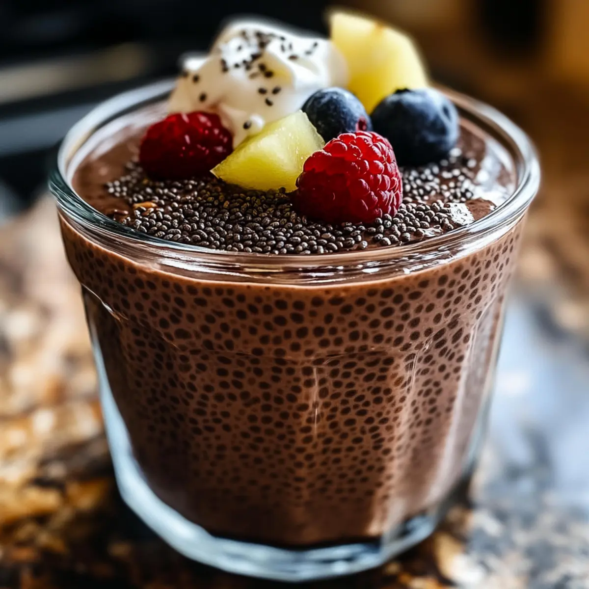 Cremiger Schokoladen-Chia-Pudding für jeden Tag