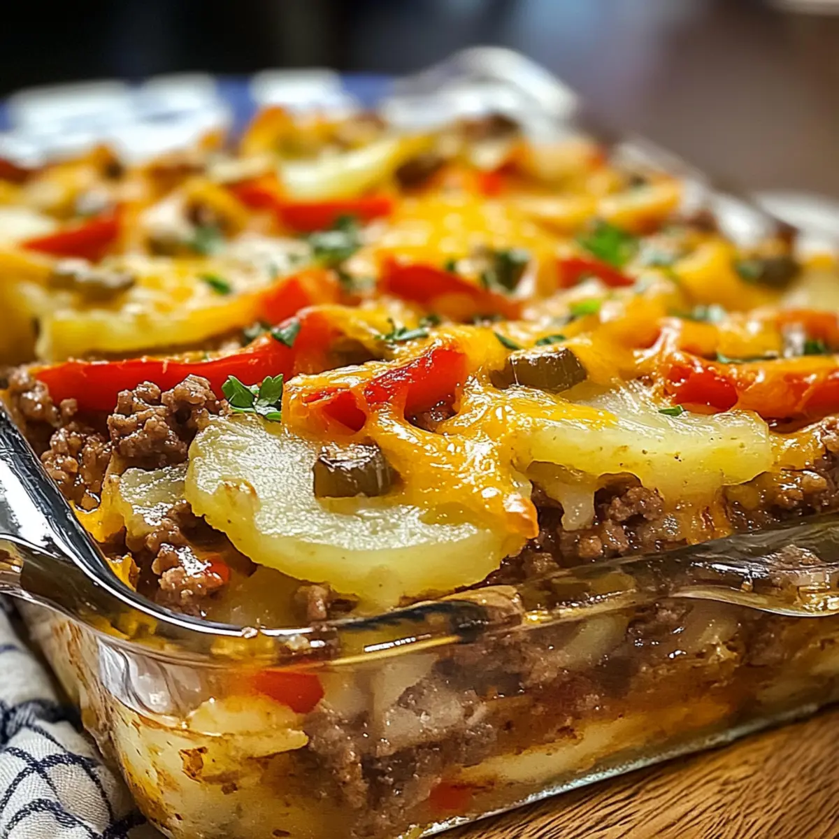 Fünf-Schichten-Rindfleisch-Auflauf für echte Genießer