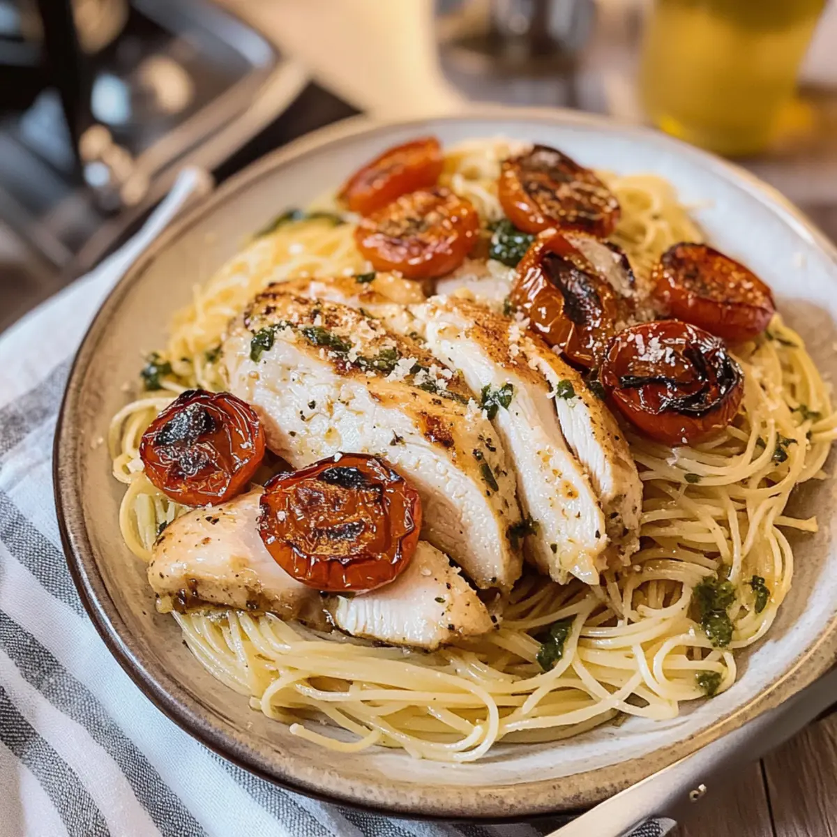 Knoblauch Parmesan Hähnchen Pasta für perfekte Abende