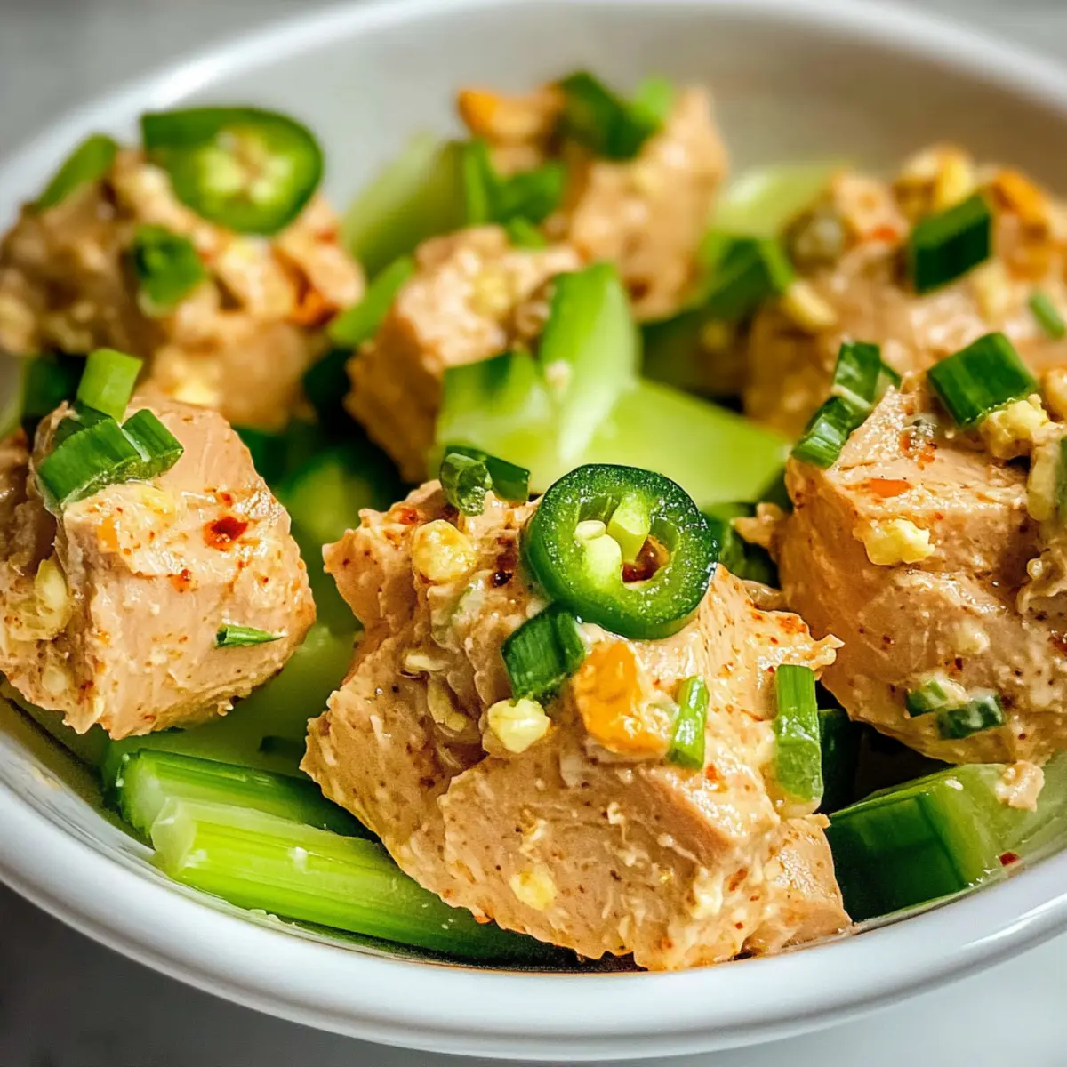 Japanischer würziger Thunfischsalat in 10 Minuten