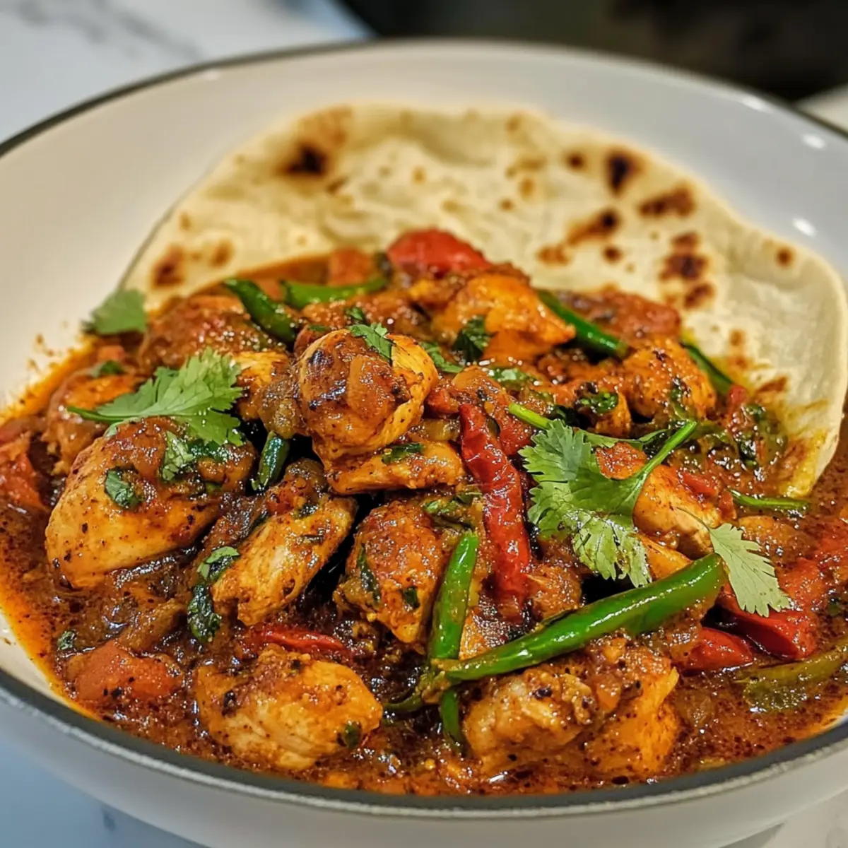 Kadai-Hühnchen: Der perfekte indische Genuss