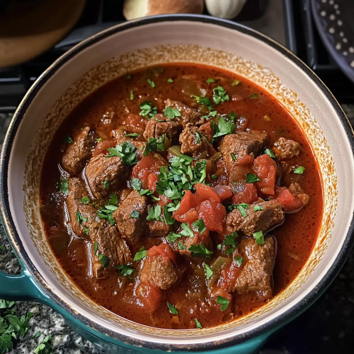 Kokkinisto: Herzhafter griechischer Rindereintopf