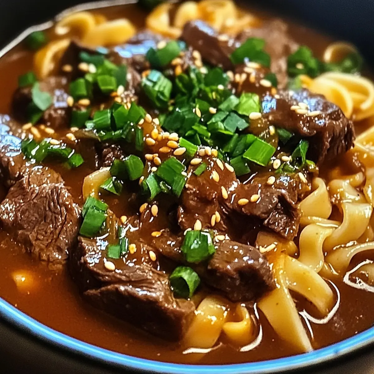 Koreanische Rindfleischnudeln im Slow Cooker entdecken