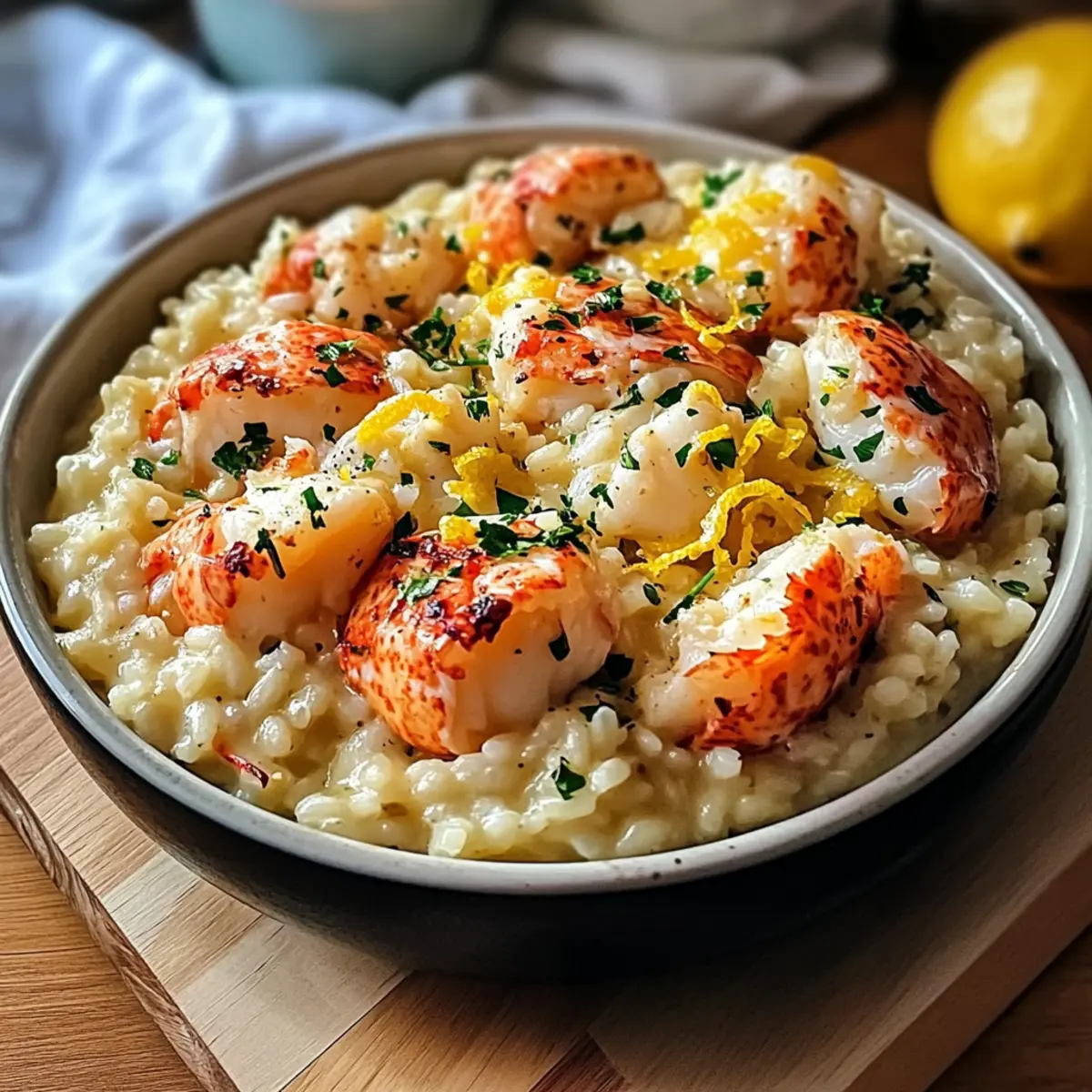 Zitronenbutter-Lobster-Risotto für besondere Anlässe