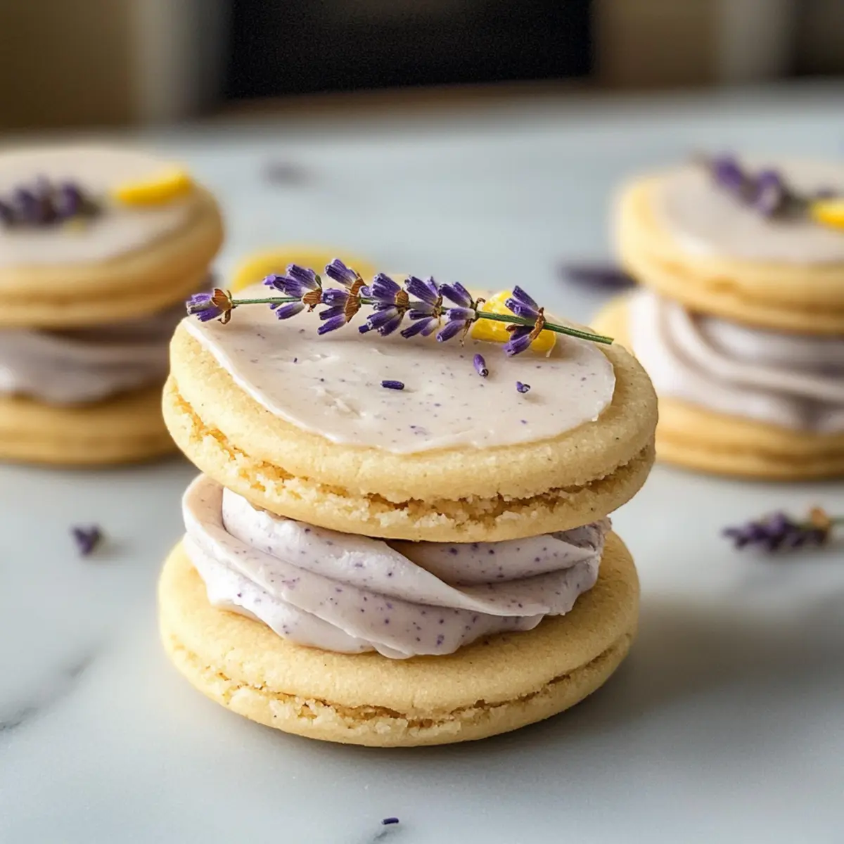 Zitronen-Lavendel-Sandwichkekse für besondere Anlässe