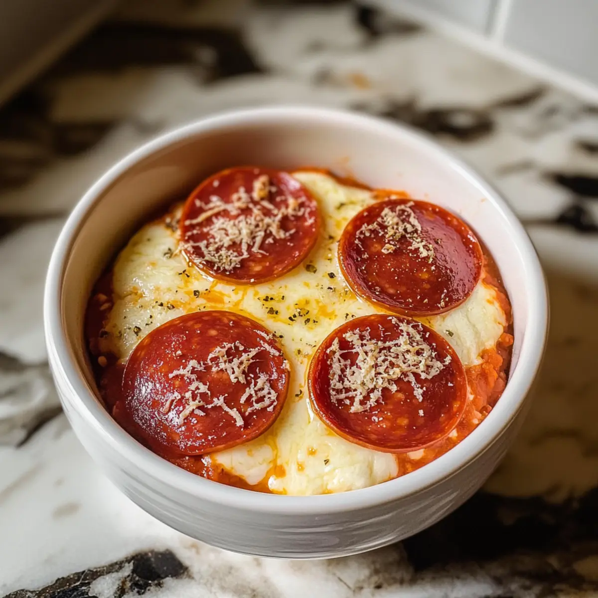 Low-Carb Hüttenkäse Pizzaschalen für Schnellköche