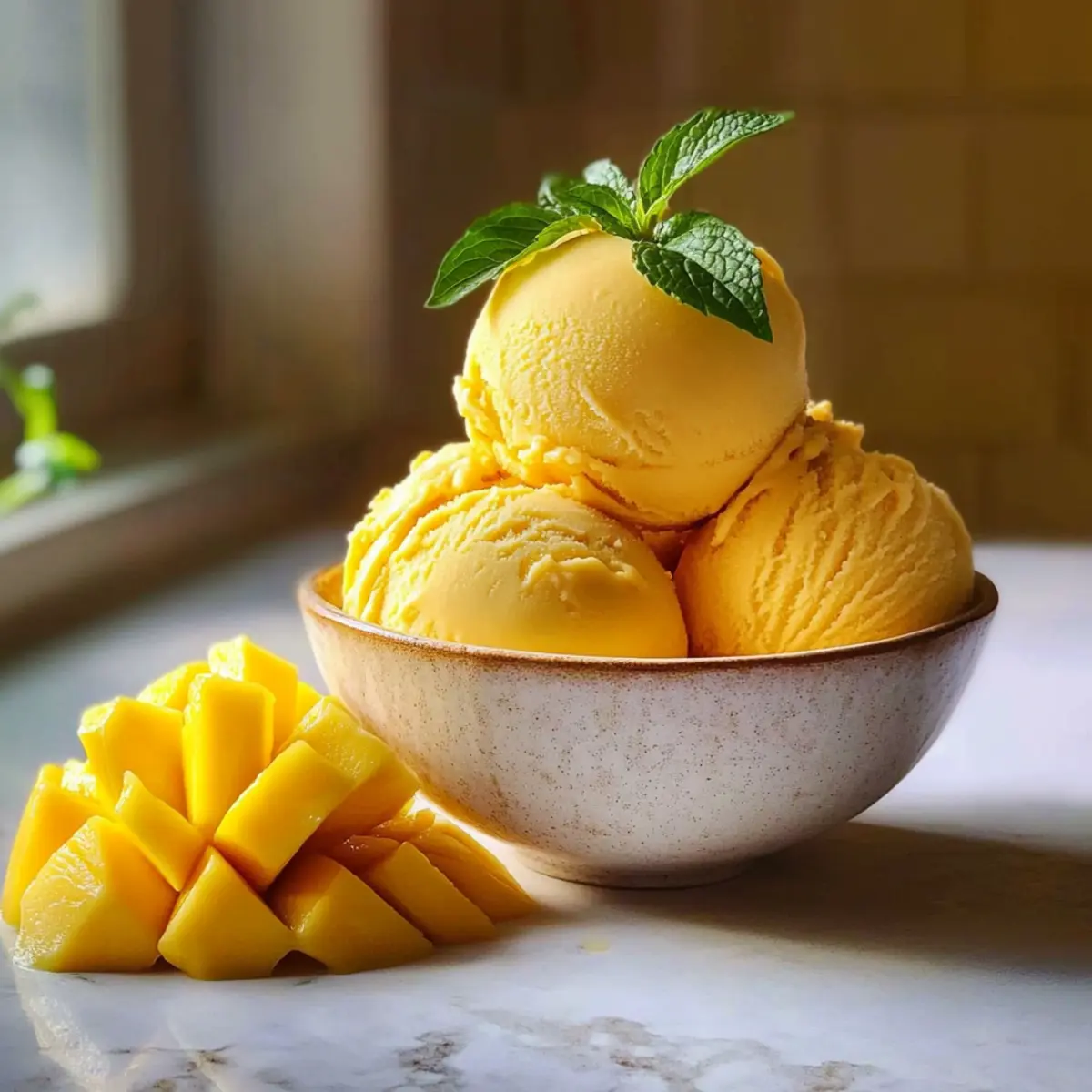 Mango Gelato Delight – Cremig und Erfrischend