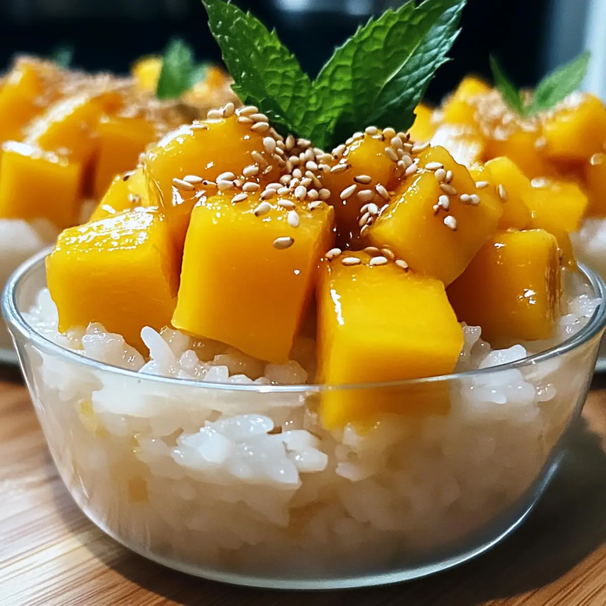 Mango Sticky Rice Tassen für tropische Genussmomente
