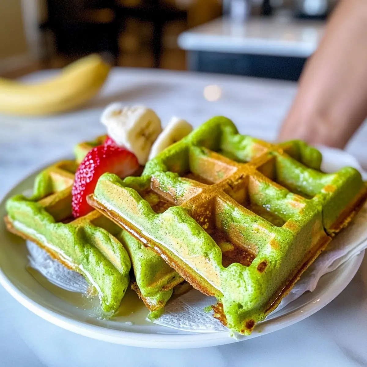 Pandan Waffeln: Süß und einfach selbstgemacht