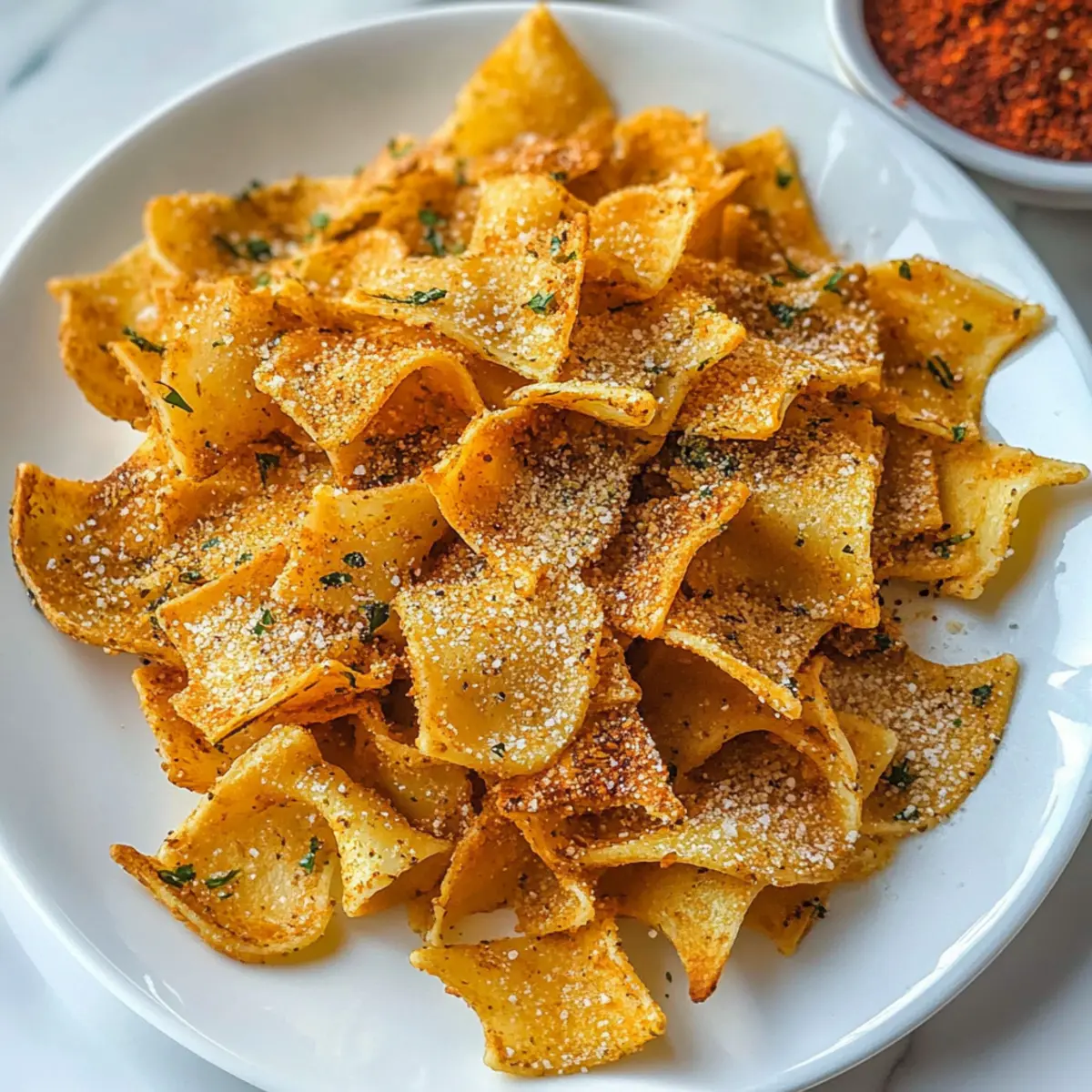 Pasta Chips – Knuspriger Snack für zwischendurch