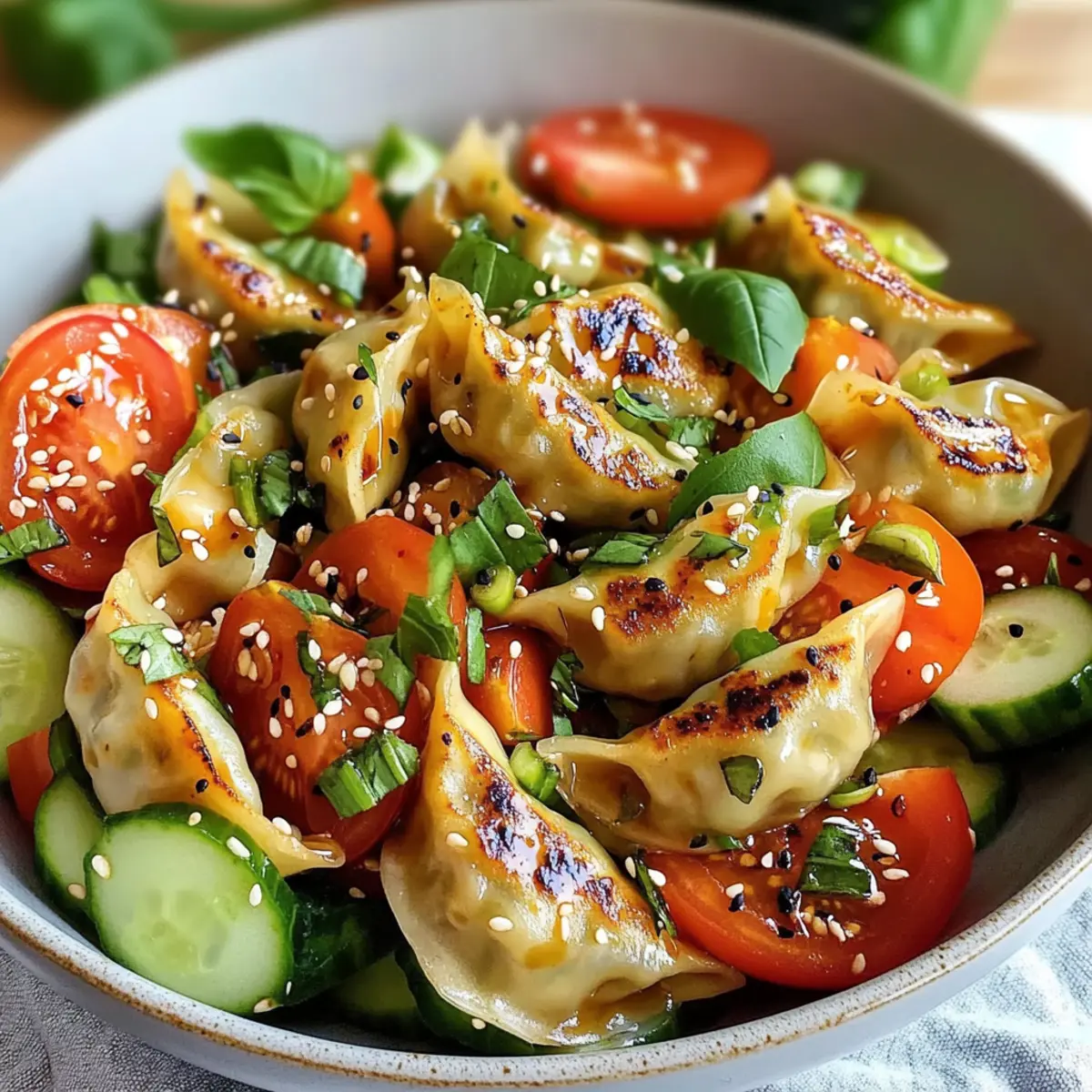 Leckere Potsticker-Salat für jede Gelegenheit