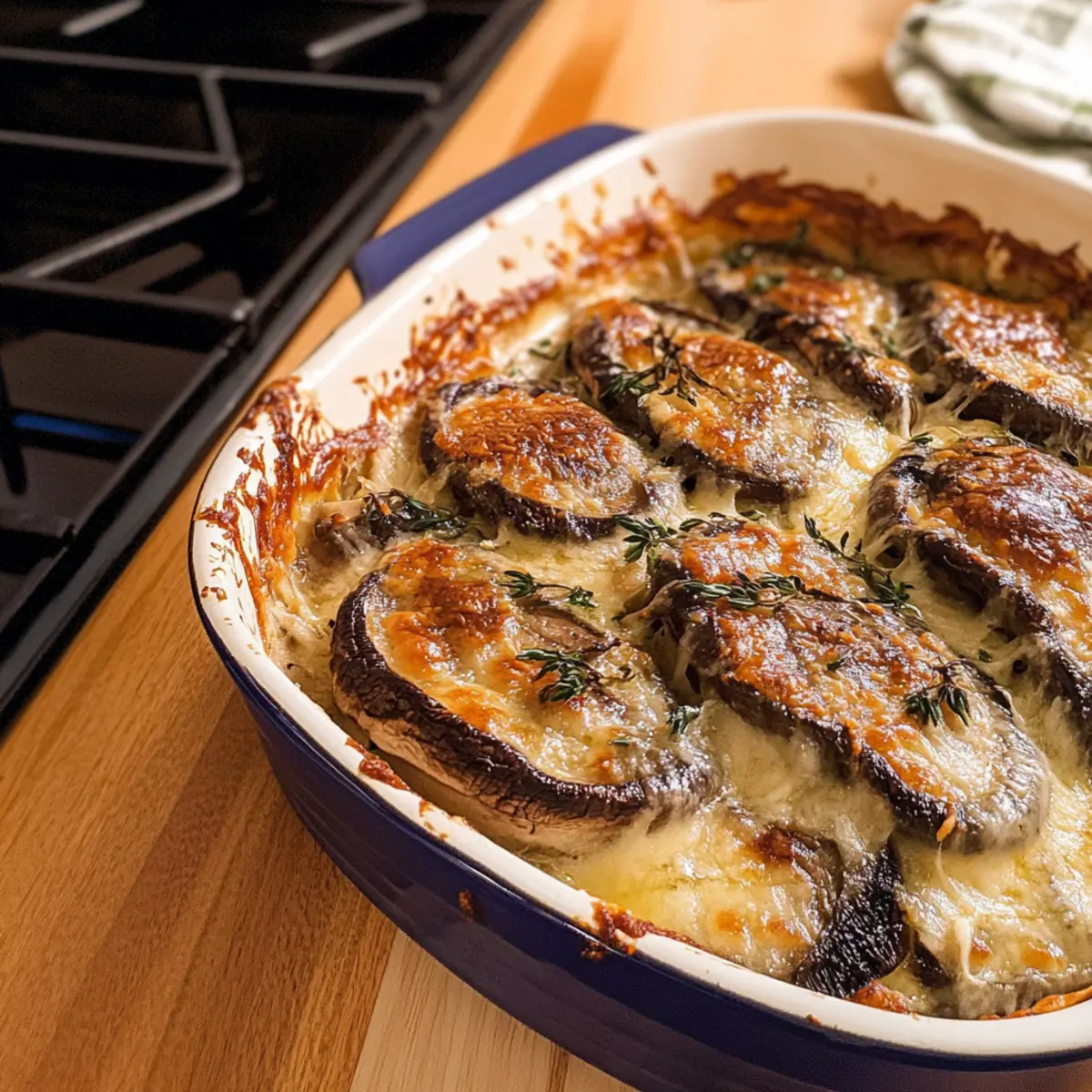 Überbackene Portobello-Pilze für dein Wohlfühlessen