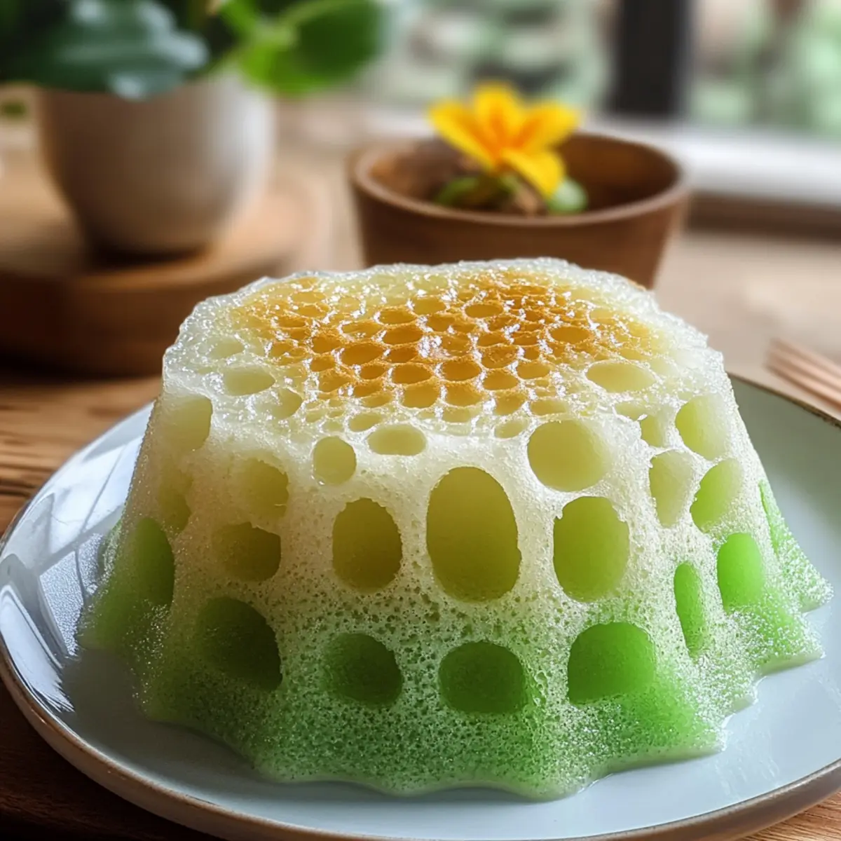 Dampfkuchen mit Honigwaben einfach selber machen