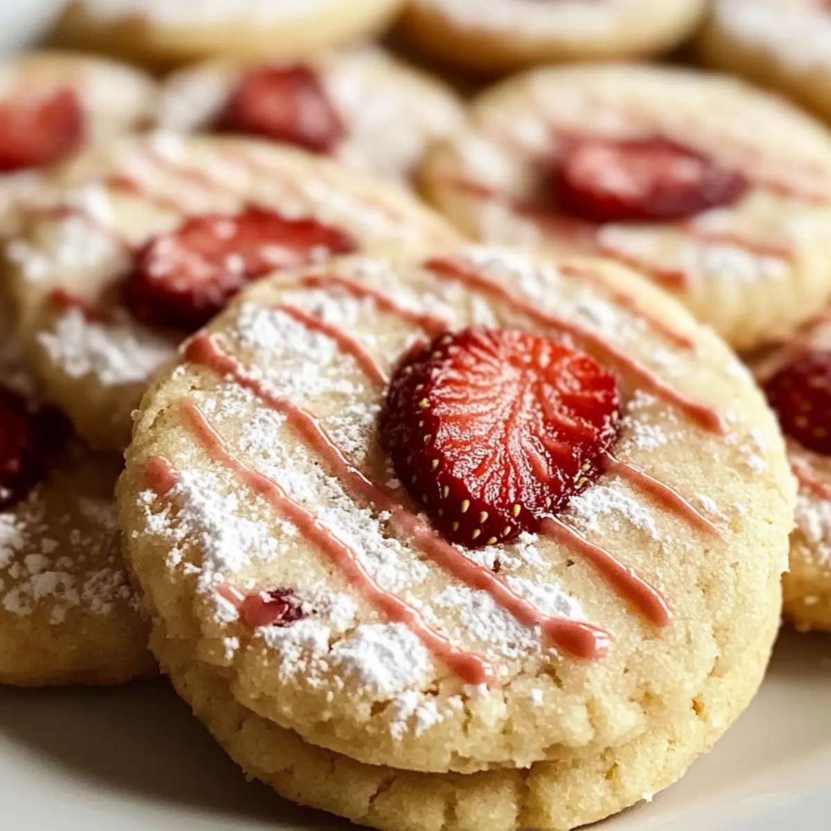 Erdbeer-Shortbread-Kekse für jeden Anlass