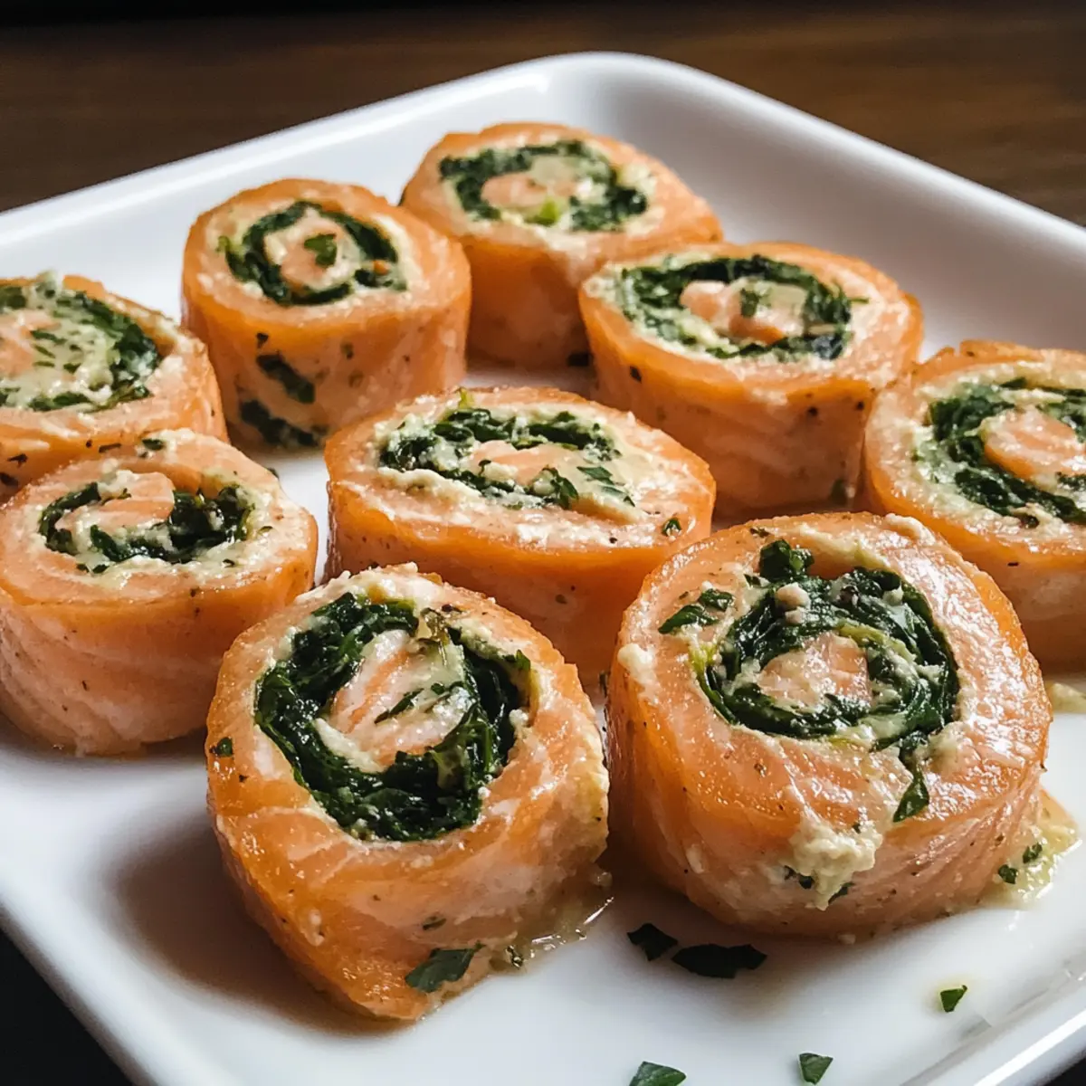Gefüllte Lachs-Pinwheels für elegante Abende