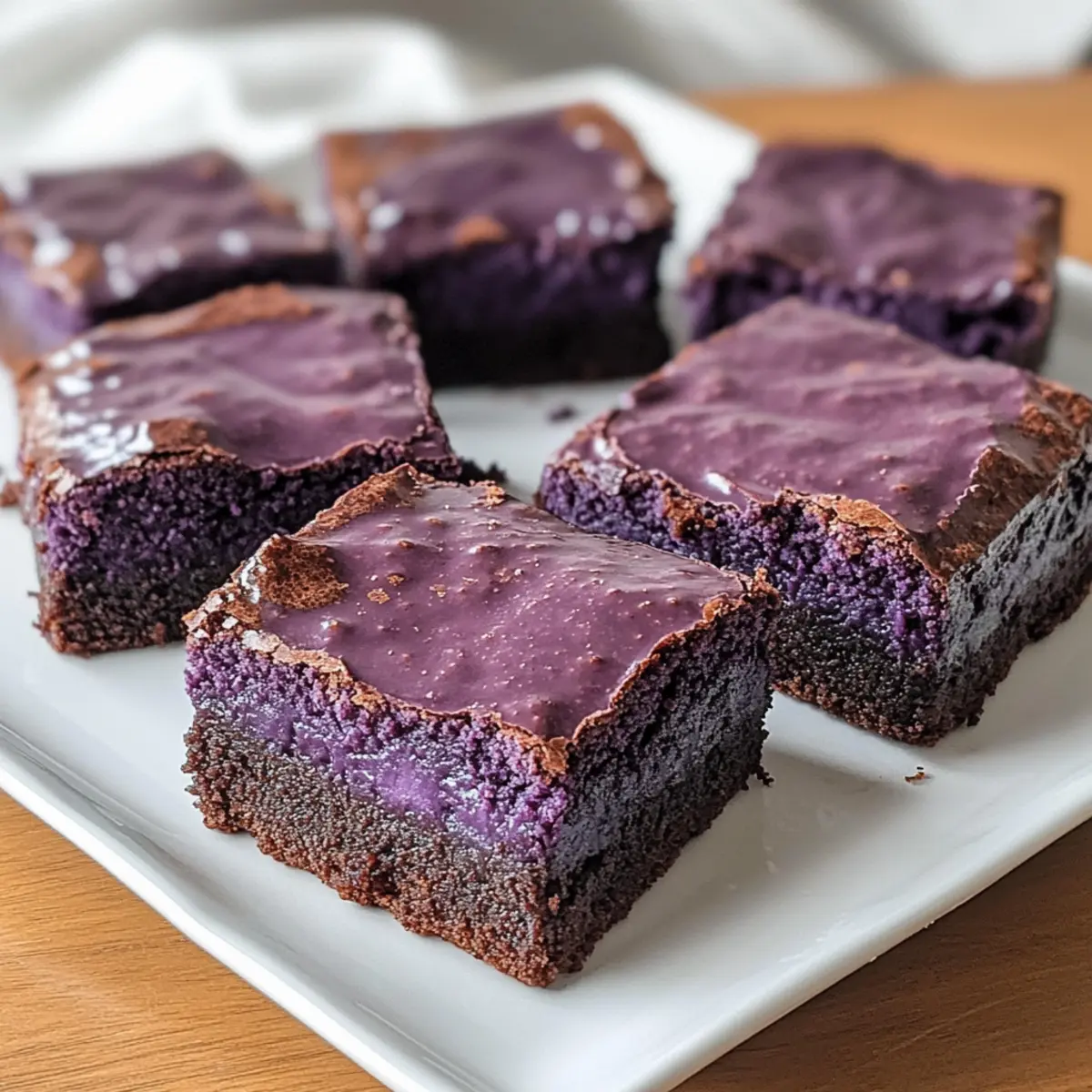 Ube-Brownies: Fudgy Genuss mit tropischem Flair
